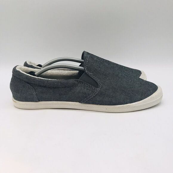 Mad Love Target Slip On Canvas Loafers Women's 10 Chambray Gray Comfort Shoes - Picture 3 of 11